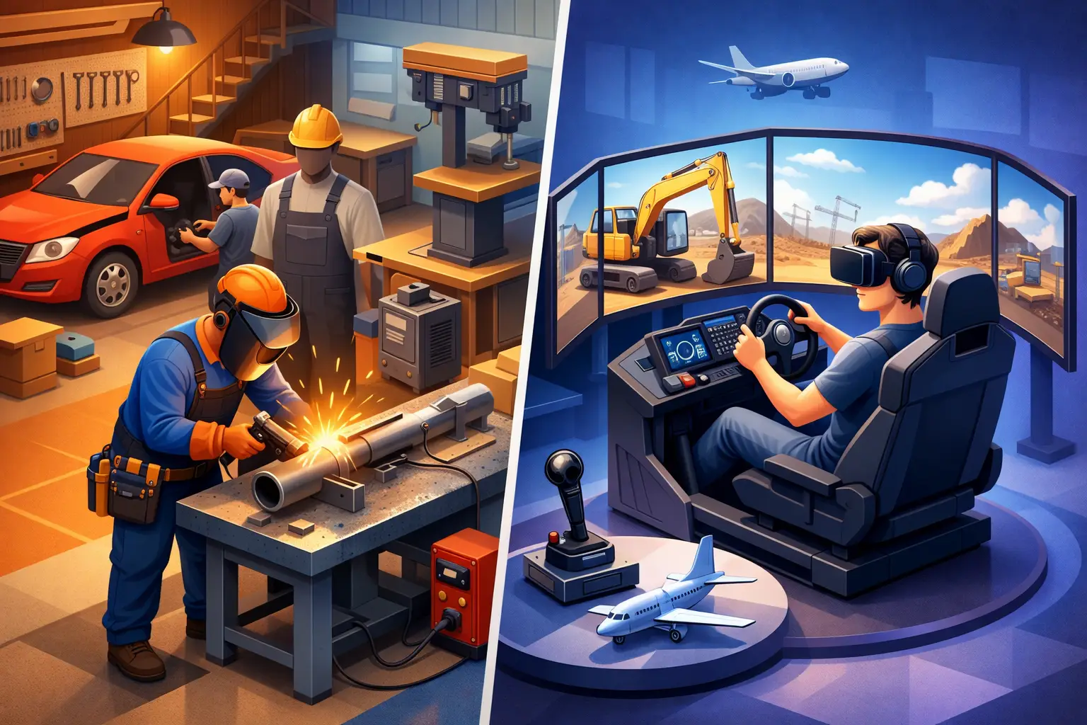 Trade School Versus Simulators: A Better First Step