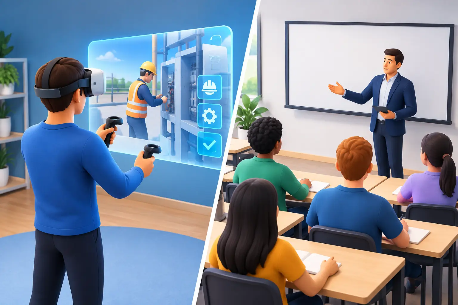 Simulated Training Versus Classroom Instruction